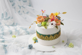 韓裱花卉蛋糕
